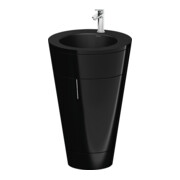 Duravit Meuble sous-lavabo c-bonded Set Starck 1 56x86,4x60,5cm, st, IB, chromé mat, noir brillant-1