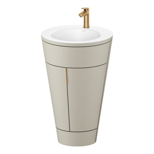Duravit Meuble sous-lavabo c-bonded Set Starck 1 56x86,4x60,5cm, st, IB, G b ge, T s-mat