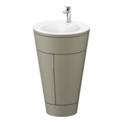 Duravit Meuble sous lavabo c-bonded Set Starck 1 56x86,4x60,5cm, st, IB, G c, st-g s-mat