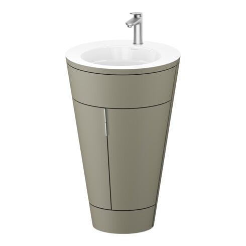 Duravit Meuble sous-lavabo c-bonded Set Starck 1 56x86,4x60,5cm, st, IB, G ES ge, st-g m