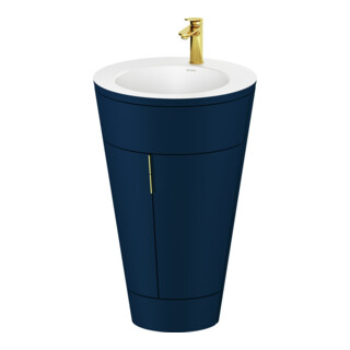 Duravit Meuble sous-lavabo c-bonded Set Starck 1 56x86,4x60,5cm, st, IB, G g p, bl s-mat