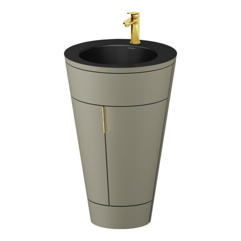 Duravit Meuble sous-lavabo c-bonded Set Starck 1 56x86,4x60,5cm, st, IB, G g p, st-g m