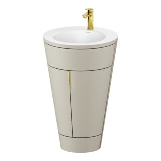 Duravit Meuble sous-lavabo c-bonded Set Starck 1 56x86,4x60,5cm, st, IB, G g p, T s-mat