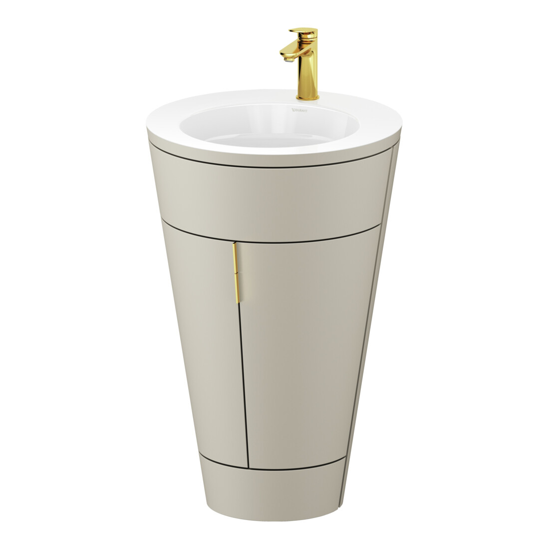 Duravit Meuble sous-lavabo c-bonded Set Starck 1 56x86,4x60,5cm, st, IB, G g p, T s-mat