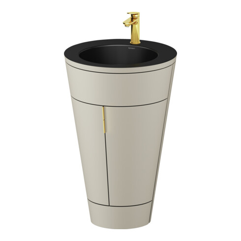 Duravit Meuble sous lavabo c-bonded Set Starck 1 56x86,4x60,5cm, st, IB, G g p, T s-mat