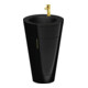 Duravit Meuble sous-lavabo c-bonded Set Starck 1 56x86,4x60,5cm, st, IB, G g pol., noir brillant-1