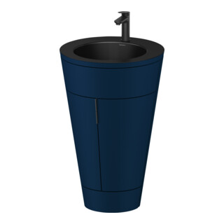 Duravit Meuble sous-lavabo c-bonded Set Starck 1 56x86,4x60,5cm, st, IB, G noir, blanc semi-mat