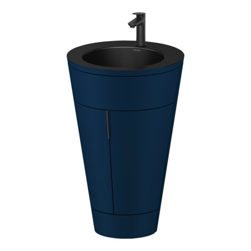 Duravit Meuble sous-lavabo c-bonded Set Starck 1 56x86,4x60,5cm, st, IB, G noir, blanc semi-mat