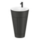 Duravit Meuble sous-lavabo c-bonded Set Starck 1 56x86,4x60,5cm, st, IB, G noir, gris mat s-matt-1