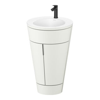 Duravit Meuble sous-lavabo c-bonded Set Starck 1 56x86,4x60,5cm, st, IB, G noir, No w m
