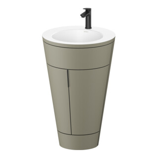 Duravit Meuble sous lavabo c-bonded Set Starck 1 56x86,4x60,5cm, st, IB, G noir, st-g m