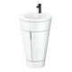 Duravit Meuble sous-lavabo c-bonded Set Starck 1 56x86,4x60,5cm, st, IB, Gr. noir, blanc hgl-1