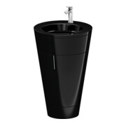 Duravit Meuble sous lavabo c-bonded Starck 1 56x86,4x60,5 cm, deb., chr mat, noir hgl