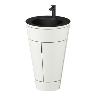 Duravit Meuble sous-lavabo c-bonded Starck 1 56x86,4x60,5 cm, st, G noir, No we. s-mat