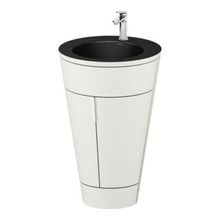 Duravit Meuble sous-lavabo c-bonded Starck 1 56x86,4x60,5 cm, st, IB, G c, No w s-mat