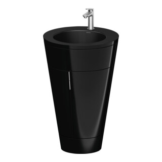 Duravit Meuble sous-lavabo c-bonded Starck 1 56x86,4x60,5 cm, st, IB, G ES ge, noir brillant
