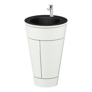 Duravit Meuble sous-lavabo c-bonded Starck 1 56x86,4x60,5cm, blanc mat