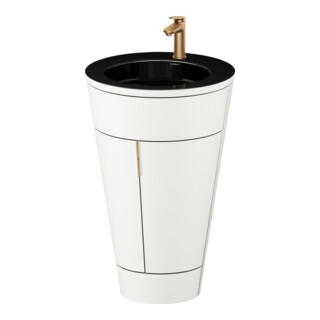 Duravit Meuble sous-lavabo c-bonded Starck 1 56x86,4x60,5cm, blanc mat s-matt