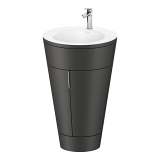 Duravit Meuble sous-lavabo c-bonded Starck 1 56x86,4x60,5cm, gris mat