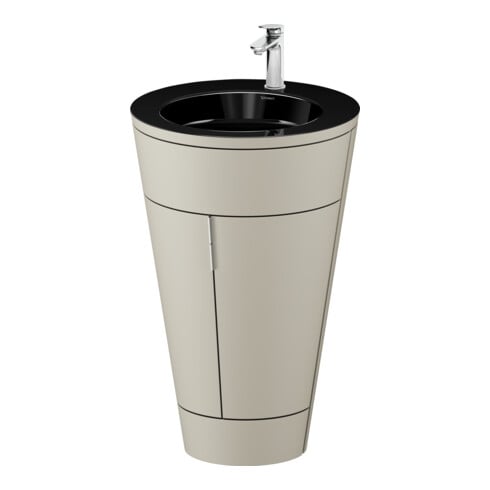 Duravit Meuble sous-lavabo c-bonded Starck 1 56x86,4x60,5cm, st, chr mat taupe s