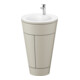 Duravit Meuble sous-lavabo c-bonded Starck 1 56x86,4x60,5cm, st, chromé mat Tau-1