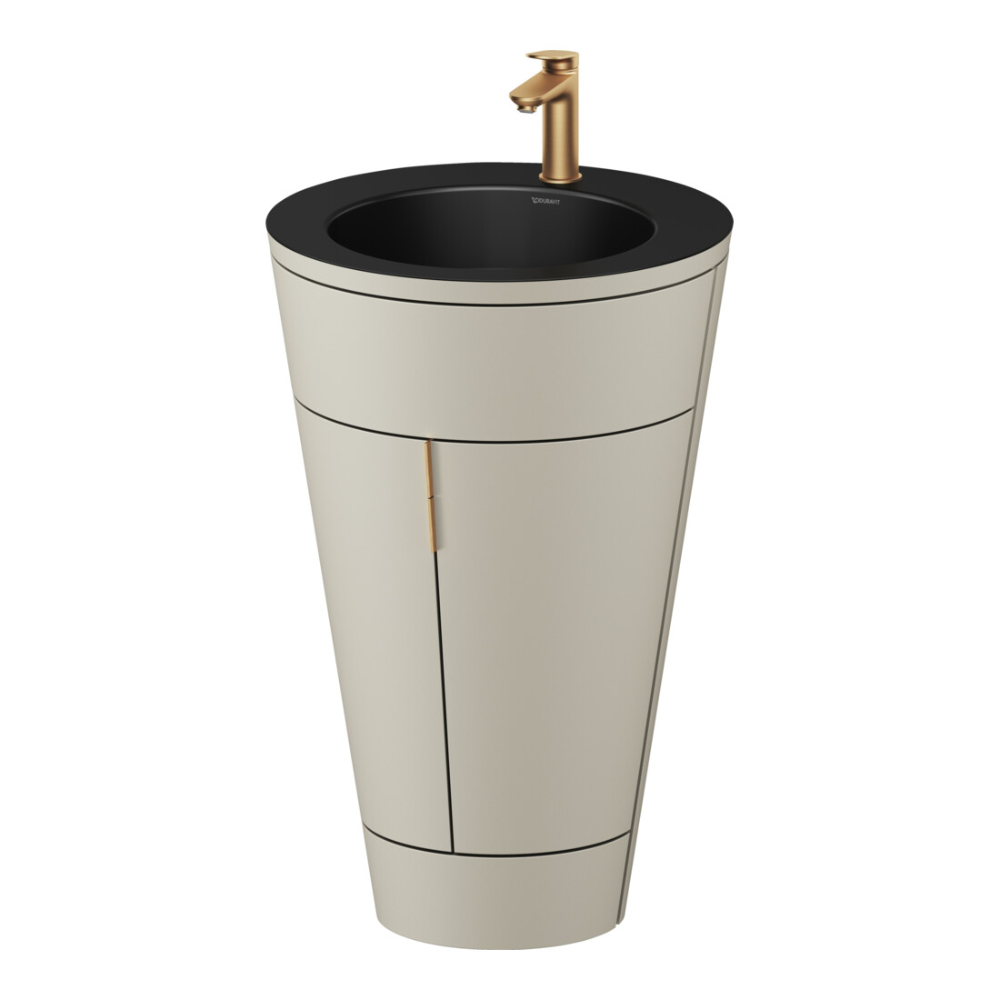 Duravit Meuble sous-lavabo c-bonded Starck 1 56x86,4x60,5cm, st, G b geb., Tau s-mat