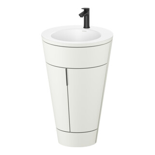 Duravit Meuble sous-lavabo c-bonded Starck 1 56x86,4x60,5cm, st, G noir, No blanc, s-mat