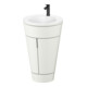 Duravit Meuble sous-lavabo c-bonded Starck 1 56x86,4x60,5cm, st, G noir, No blanc, s-mat-1