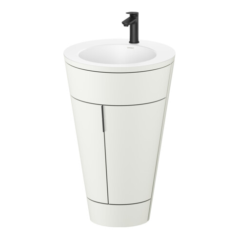Duravit Meuble sous-lavabo c-bonded Starck 1 56x86,4x60,5cm, st, G noir, No blanc, s-mat