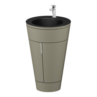 Duravit Meuble sous-lavabo c-bonded Starck 1 56x86,4x60,5cm, st, IB, G c, st-g s-mat