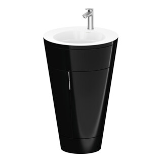 Duravit Meuble sous-lavabo c-bonded Starck 1 56x86,4x60,5cm, st, IB, G ES ge, noir hgl