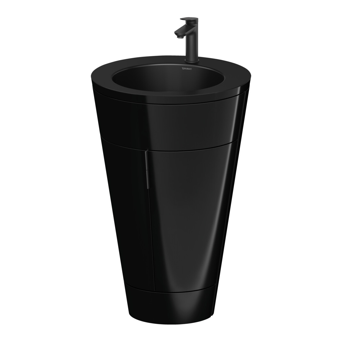 Duravit Meuble sous-lavabo c-bonded Starck 1 56x86,4x60,5cm, st, IB, noir, noir hgl