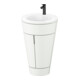 Duravit Meuble sous-lavabo c-bonded Starck 1 56x86,4x60,5cm, st, noir, blanc s-mat-1