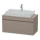 Duravit Meuble sous lavabo Com DuraStyle 100x47,8 cm, bas. mat, avec console, 1 tiroir-1