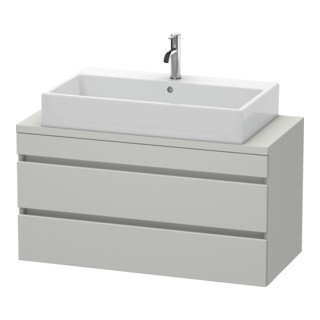Duravit Meuble sous-lavabo Com DuraStyle 100x47,8 cm, béton gris, 2 tiroirs
