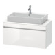 Duravit Meuble sous-lavabo Com DuraStyle 100x47,8 cm, blanc brillant/blé, 1 tiroir-1