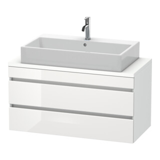 Duravit Meuble sous-lavabo Com DuraStyle 100x47,8 cm, blanc brillant/mat, 2 tiroirs