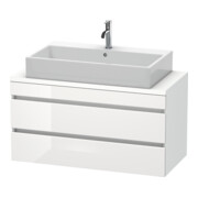 Duravit Meuble sous-lavabo Com DuraStyle 100x47,8 cm, blanc brillant/mat, 2 tiroirs