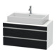 Duravit Meuble sous lavabo Com DuraStyle 100x47,8 cm, blanc mat, 2 tiroirs-1