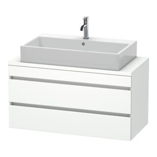 Duravit Meuble sous lavabo Com DuraStyle 100x47,8 cm, blanc mat, 2 tiroirs