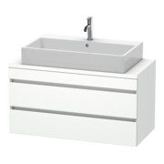 Duravit Meuble sous lavabo Com DuraStyle 100x47,8 cm, blanc mat, 2 tiroirs