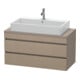 Duravit Meuble sous lavabo Com DuraStyle 100x47,8 cm, blanc mat, 2 tiroirs-1