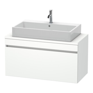 Duravit Meuble sous-lavabo Com DuraStyle 100x47,8 cm, blanc mat, avec console, 1 tiroir