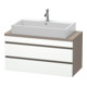 Duravit Meuble sous-lavabo Com DuraStyle 100x47,8 cm, blanc mat/bois, 2 tiroirs-1