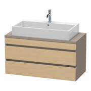Duravit Meuble sous-lavabo Com DuraStyle 100x47,8 cm, chêne naturel, 2 tiroirs-1