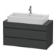 Duravit Meuble sous-lavabo Com DuraStyle 100x47,8 cm, graph ma, f Kons, 2 tiroirs-1
