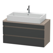Duravit Meuble sous-lavabo Com DuraStyle 100x47,8 cm, gris/marron, 2 tiroirs