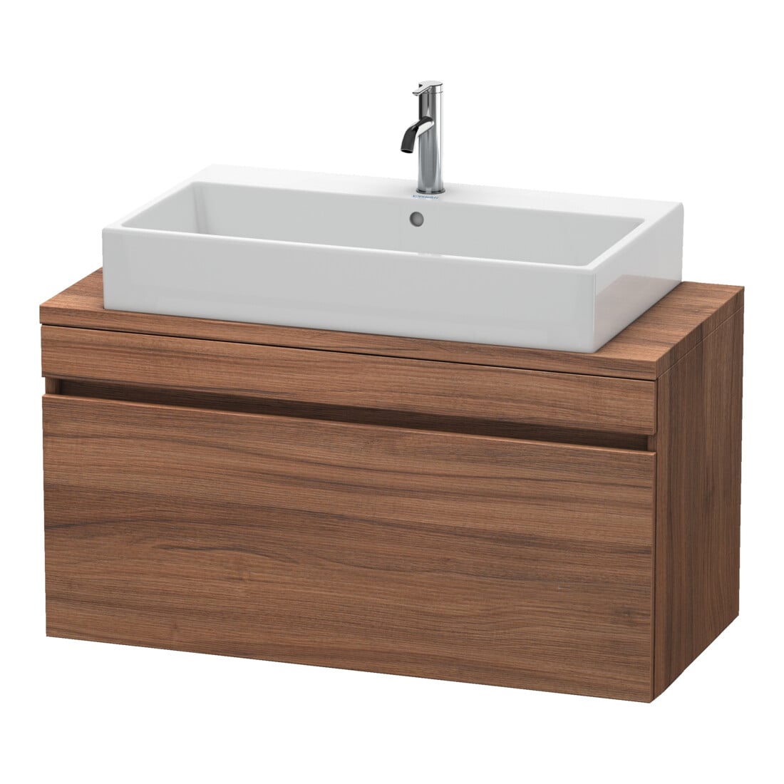 Duravit Meuble sous-lavabo Com DuraStyle 100x47,8 cm, noyer naturel, pour console, 1 tiroir