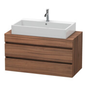Duravit Meuble sous-lavabo Com DuraStyle 100x47,8 cm, noyer naturel, pour console, 2 tiroirs