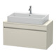 Duravit Meuble sous lavabo Com DuraStyle 100x47,8 cm, taupe, pour console, 1 tiroir-1
